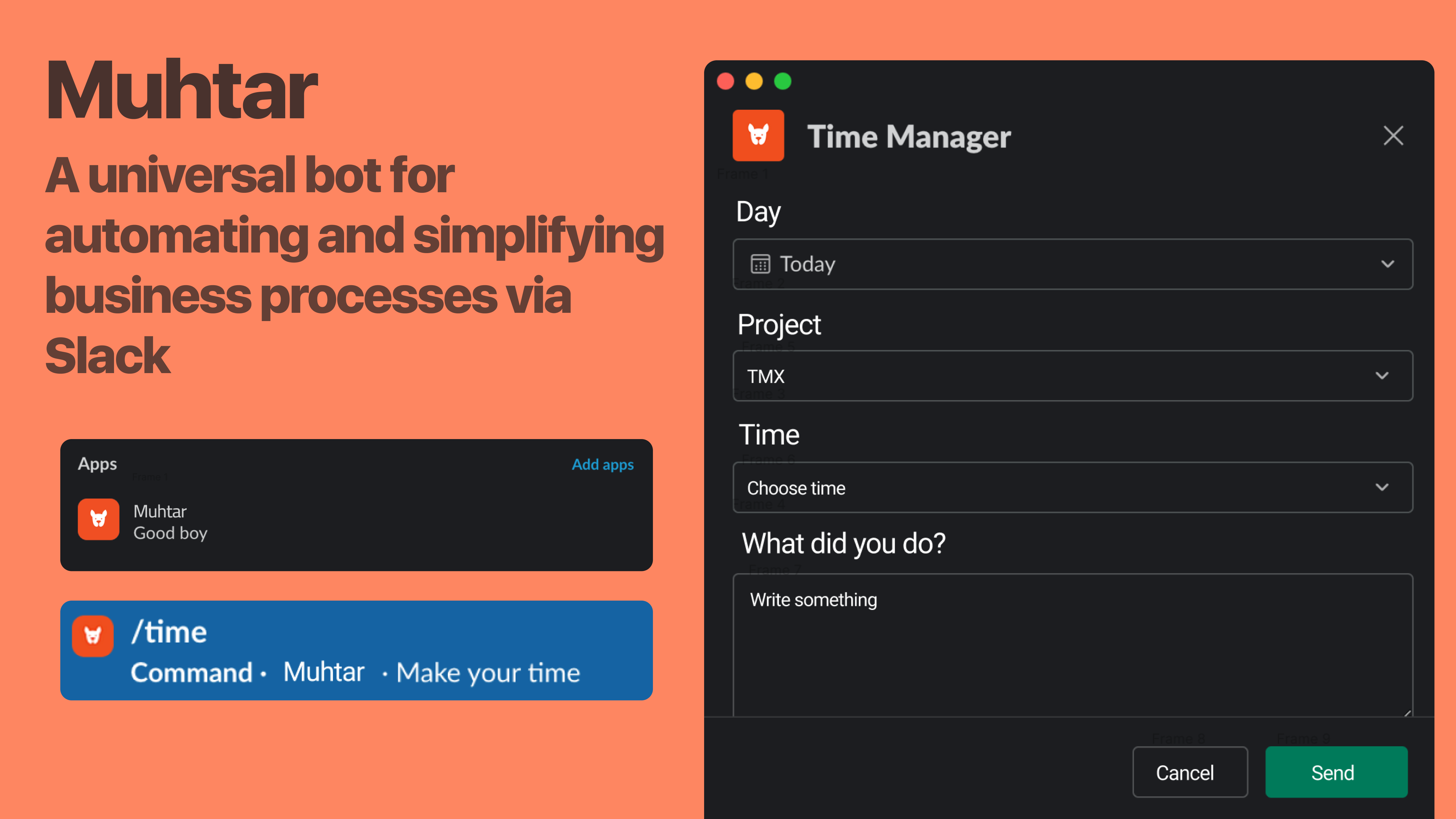 Bot for automating and simplifying business processes